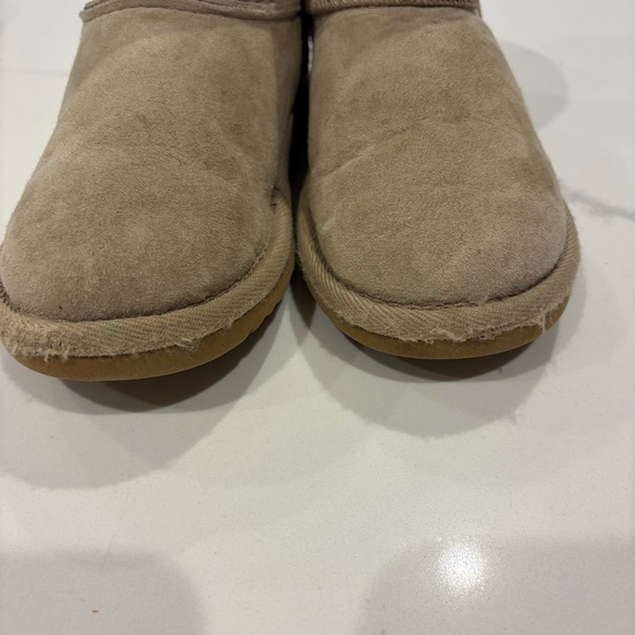 UGG Tan ultra mini Shearling Boots - Picture 3 of 10